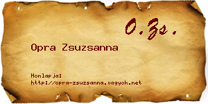 Opra Zsuzsanna névjegykártya