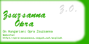 zsuzsanna opra business card